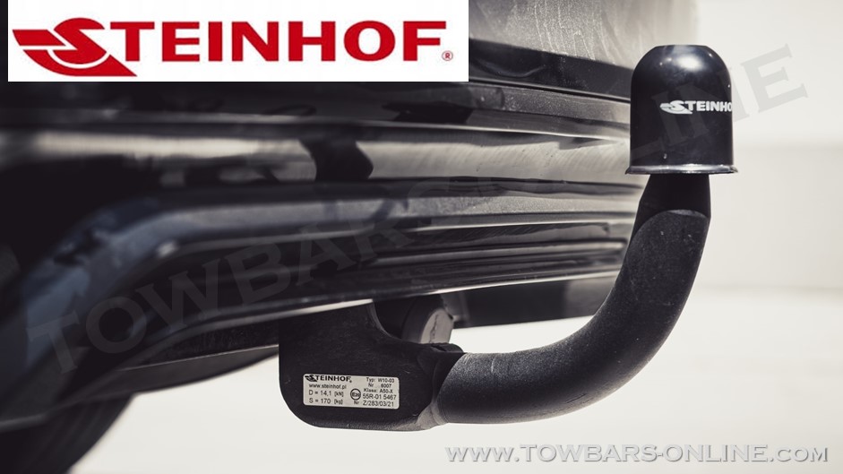 STEINHOF B-041 Gancio Traino Per BMW Serie 5 E39 Touring | Ganci Rimorchio Certificati ISO 9001, Facile Montaggio, Set Completo